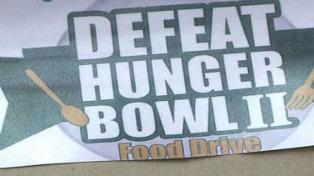 Over 57,000 pounds of food collected in Defeat Hunger Bowl II