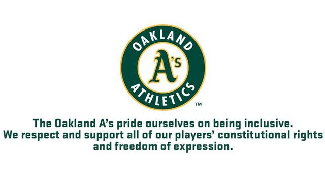 Oakland's Bruce Maxwell first MLB player to kneel during national anthem