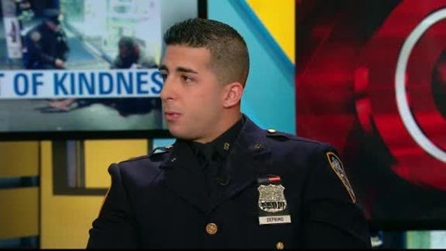 'I knew I had to help,' cop says of charity act gone viral