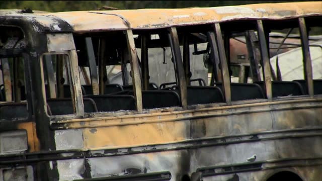 Dousman Transportation Company bus barn considered a crime scene after 4-alarm fire