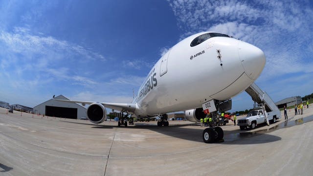 Pictures: Newest addition to Airbus passenger fleet lands at Mitchell International Airport