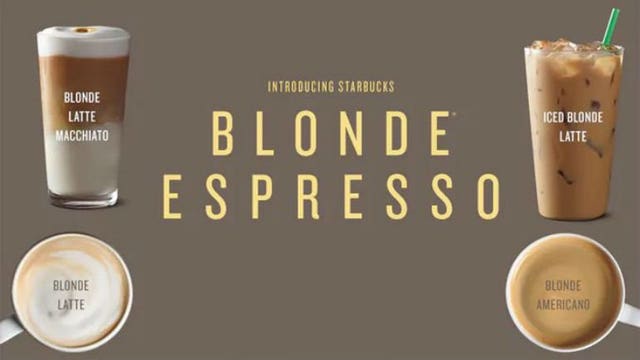 Starbucks debuts Blonde Espresso, social media weighs in