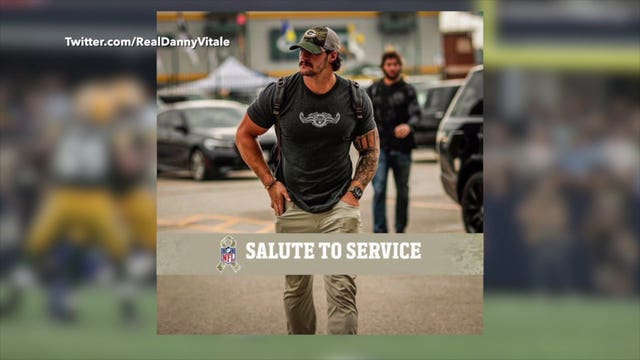 'Those are my heroes:' Packers' Danny Vitale's work helping service members earns award nomination