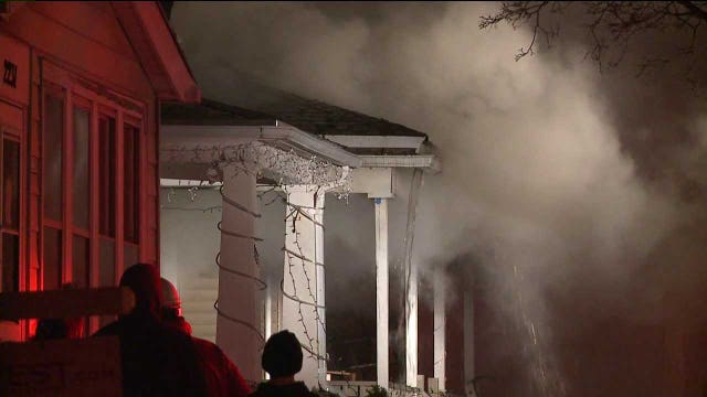 Firefighters battle two-alarm house fire near 29th & Grant