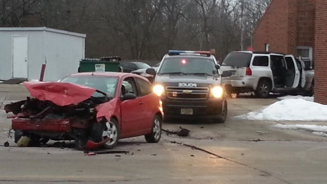 Three robbery suspects in custody after police pursuit of stolen vehicle leads to collision