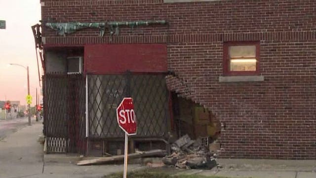 "It was scary:" Driver arrested after slamming vehicle into building, ending pursuit