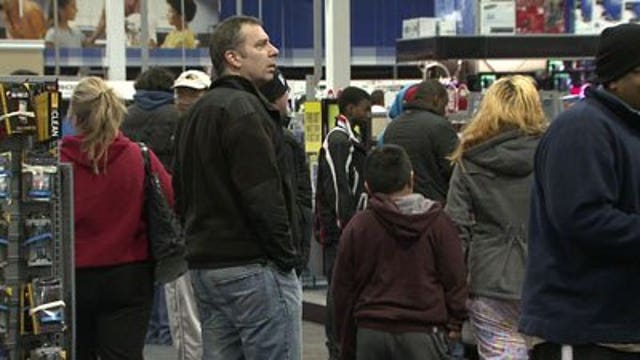 Black Friday shoppers take in deals at Kohl's, Best Buy