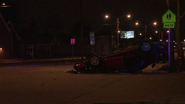 Police: Man driving stolen car crashes on Milwaukee's north side