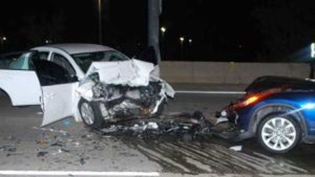 Suspected drunken driver accused of driving the wrong way, slamming into a vehicle head-on