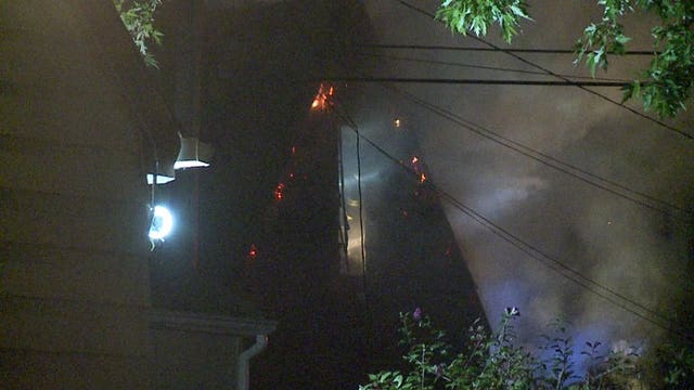 Milwaukee firefighters battle fire in vacant house near 53rd & Custer