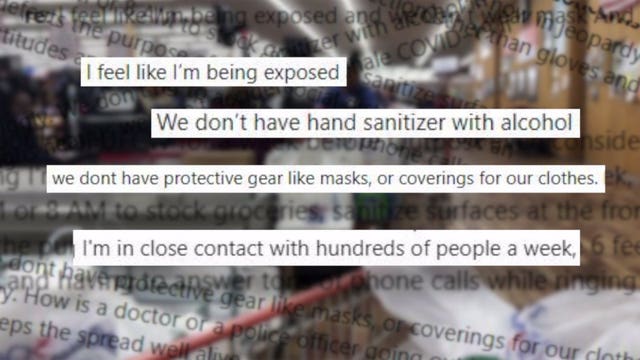 'We're exposed every day:' Most Wisconsin grocery employees working without PPE amid COVID-19