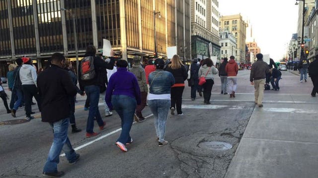 "We need change:" Hamilton family, Coalition for Justice march in solidarity with Robinson family