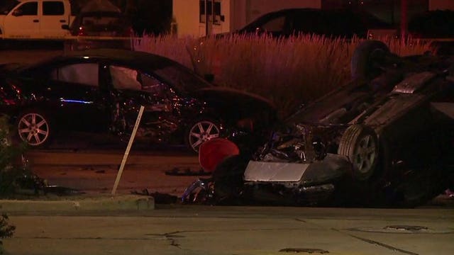 Police: Stolen vehicle slammed into 2 others near 13th and Layton after retail theft, pursuit