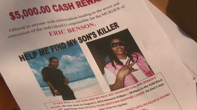 "Somebody knows something:" Shot in 2013, Eric Benson's family won't rest until they find his killer
