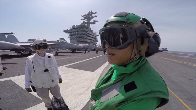Women play a large role in the U.S. Navy; "You almost get a little addicted to it"