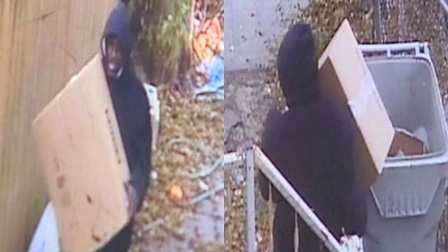 "Violated:" Woman says 'porch pirate' caught on camera swiping box filled with her kids' Christmas gifts