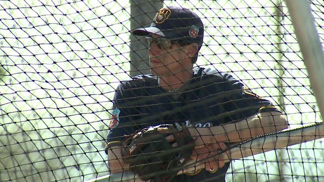 Craig Counsell in his first full year as Brewers manager, running his very first spring training