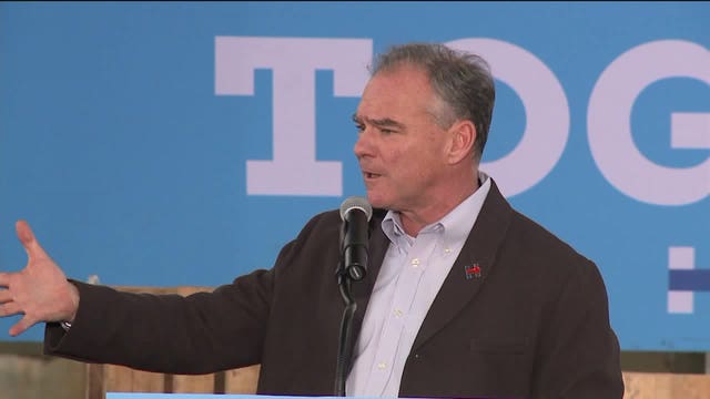 "I'm so honored:" Democratic V.P. nominee Tim Kaine rallies supporters in Milwaukee