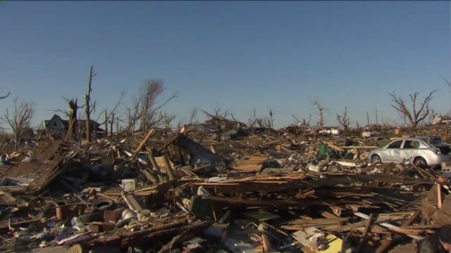 "Nobody knew Fairdale, and now they do:" Picking up the pieces in northern Illinois after EF4 tornado