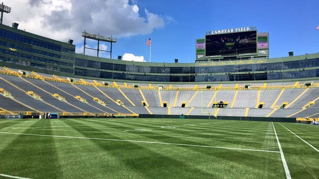 Lambeau Field is ready for Packers Family Night! SHARE your photos with us!