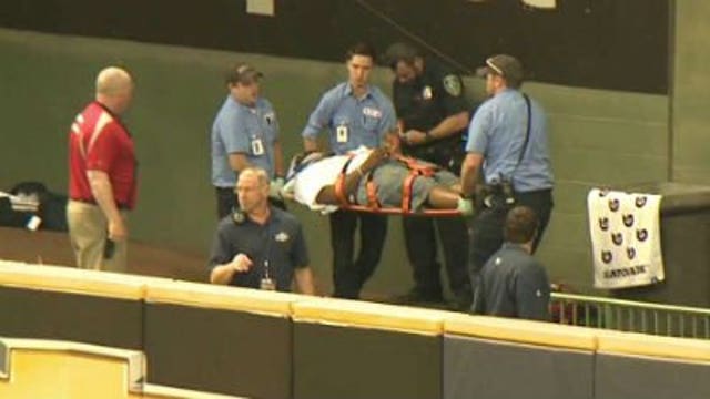 Treated & released: Brewers fan recovering after fall into bullpen Tuesday night