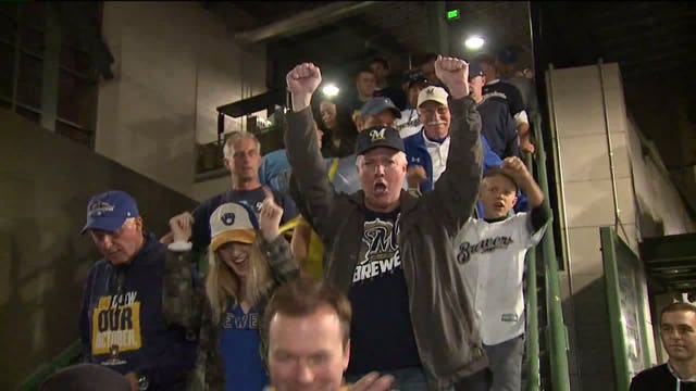 'Couldn't miss it:' Brewers fans from near and far revel in playoff excitement