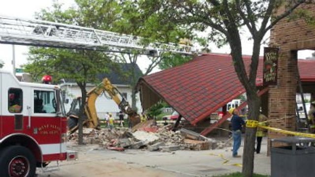 Crash causes canopy of West Allis Farmers Market to collapse