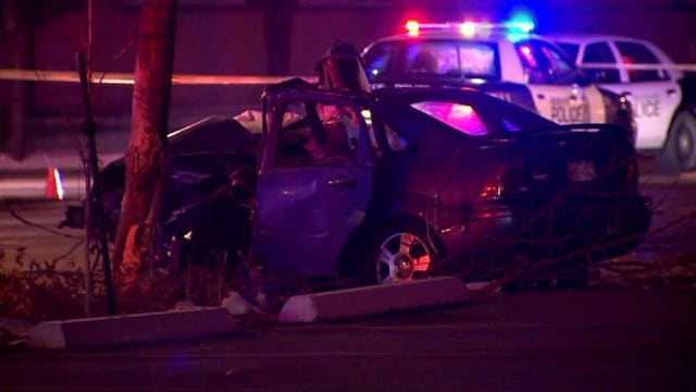 Man dies after crashing stolen vehicle into tree near 93rd & Silver Spring