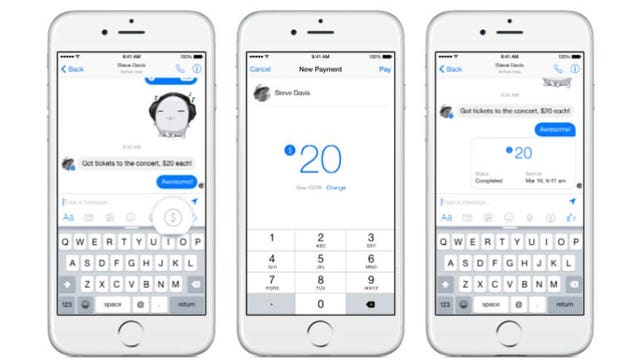 You can now send money to friends using Facebook Messenger
