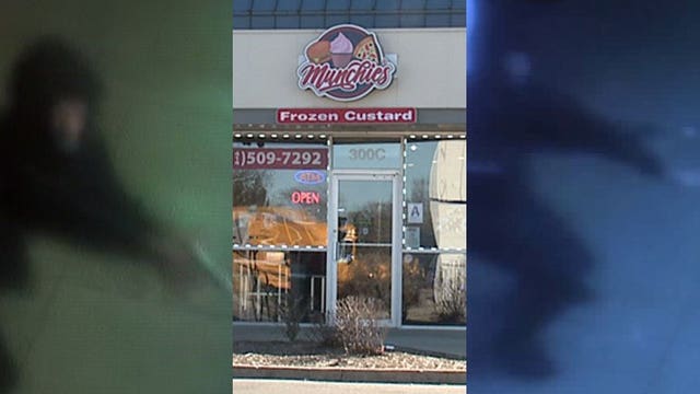 Surveillance video shows brazen robbery of frozen custard delivery driver; suspect sought