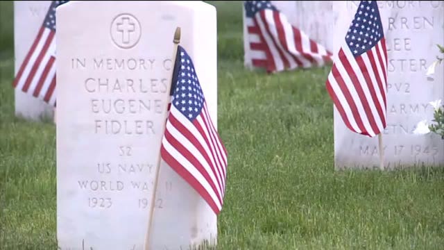 Wood National Cemetery halts public ceremony, remains open for people to privately pay respects