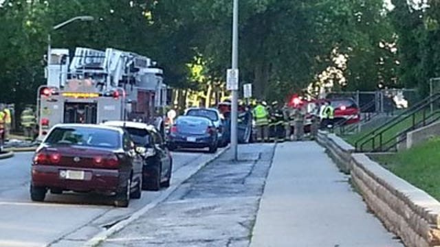 Crews battle house fire near 62nd and Lapham in West Allis