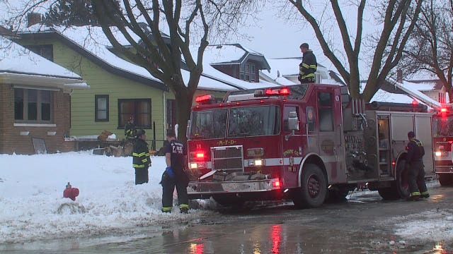 Crews respond to fire at home in Milwaukee's Sherman Park neighborhood