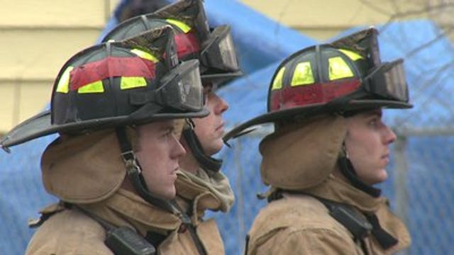 Milwaukee Fire Dept. recruits participate in "final burn"
