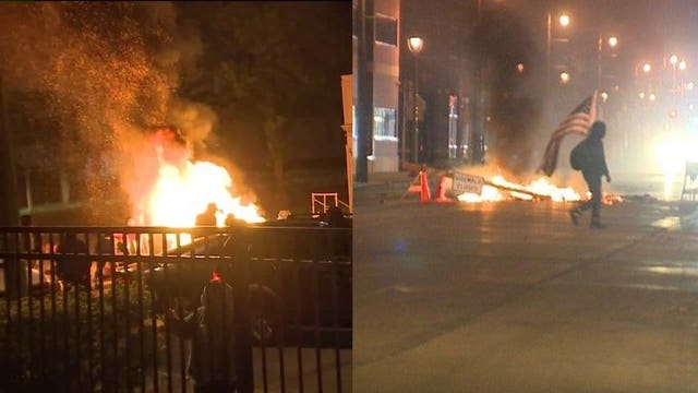 Fires set, businesses looted during 3rd night of protests in Milwaukee