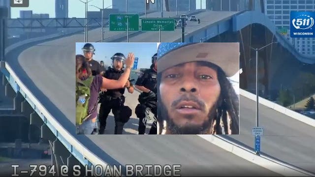 Milwaukee activist says attempt to lead protest over Hoan Bridge followed police tear-gassing