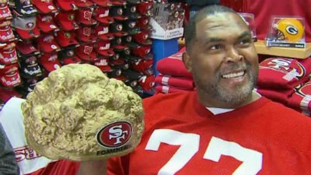 49ers fans are donning foam hats of their own, but what are they?