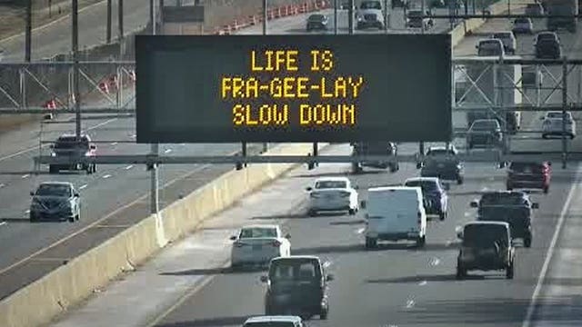 'Life is fra-gee-lay:' WisDOT highway signs feature nod to 'A Christmas Story,' a holiday classic