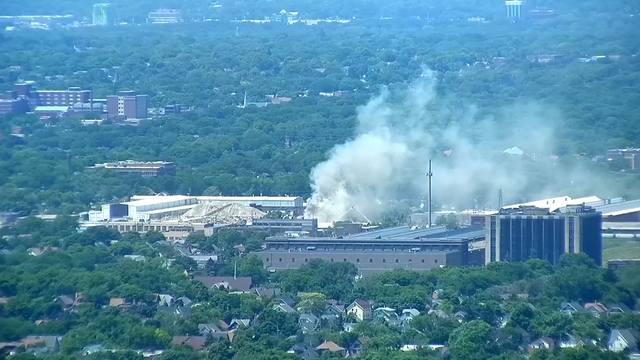 Firefighters extinguish scrap metal fire at United Milwaukee Scrap