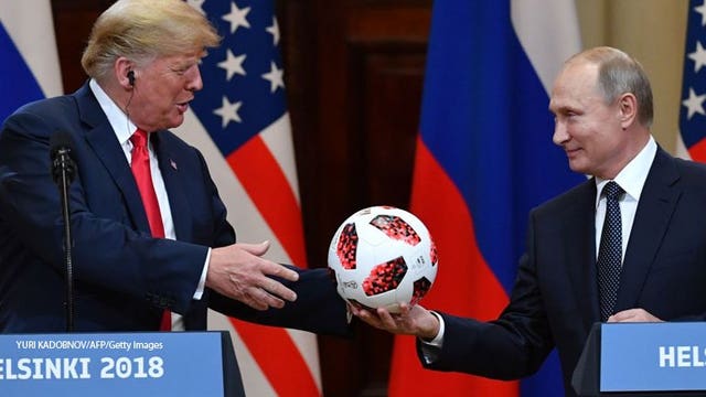 Putin soccer ball gift to President Trump may have had microchip