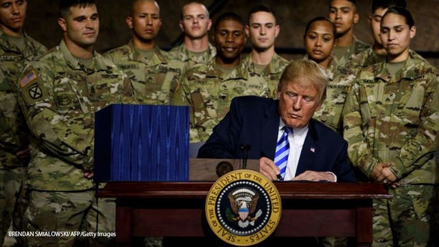 President Trump signs bill named for Sen. John McCain, doesn't mention him