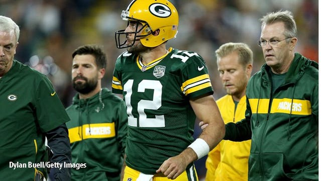 Aaron Rodgers calls his injury a 'sprained knee'