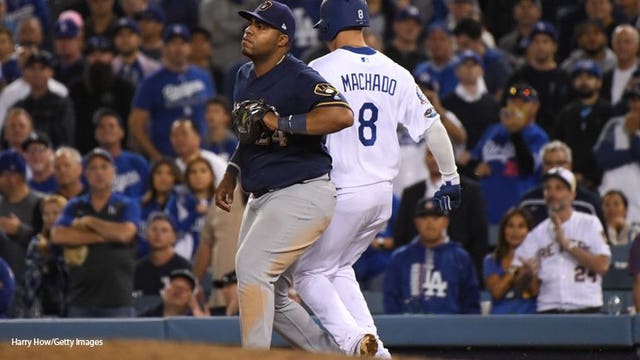 'It's a dirty play by a dirty player:' Straight talk from Brewers' Yelich on Machado incident