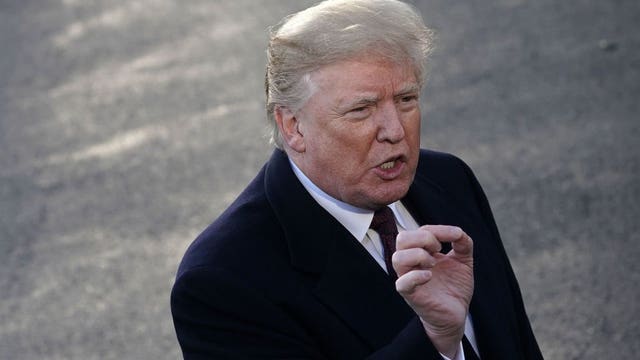 Pres. Trump defends an unlikely target: Joe Biden