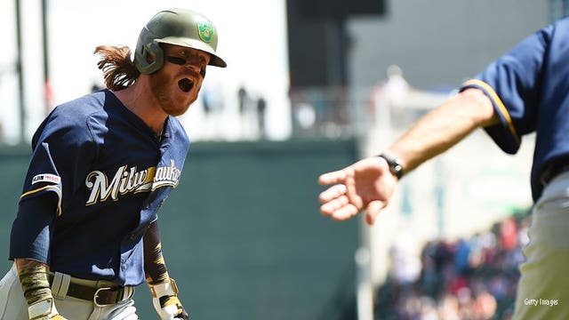 Ben Gamel's 10th-inning homer lifts Brewers over Braves, 3-2