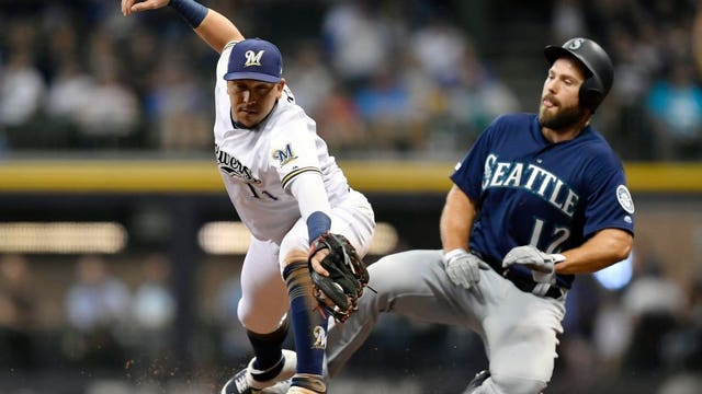 Mariners top Brewers 4-2 for 3rd straight win