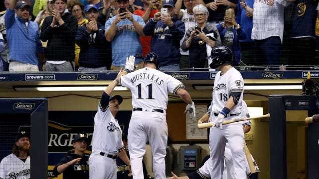 Mike Moustakas, Lorenzo Cain lift Brewers past Padres 3-1