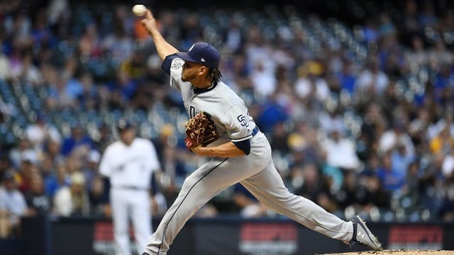 Brewers fall to Padres Brewers 2-1 behind Dinelson Lamet's 14 strikeouts