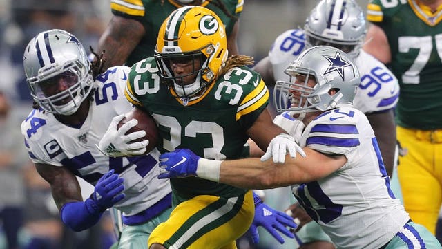Aaron Jones scored career-high 4 TDs in Green Bay's 34-24 win over Cowboys in Dallas