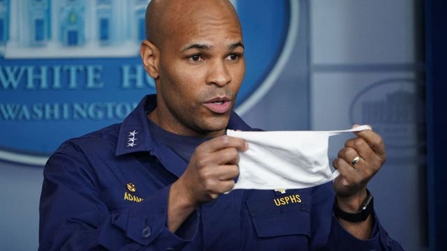 Surgeon General Jerome Adams says wearing coronavirus masks will give Americans 'more freedom'